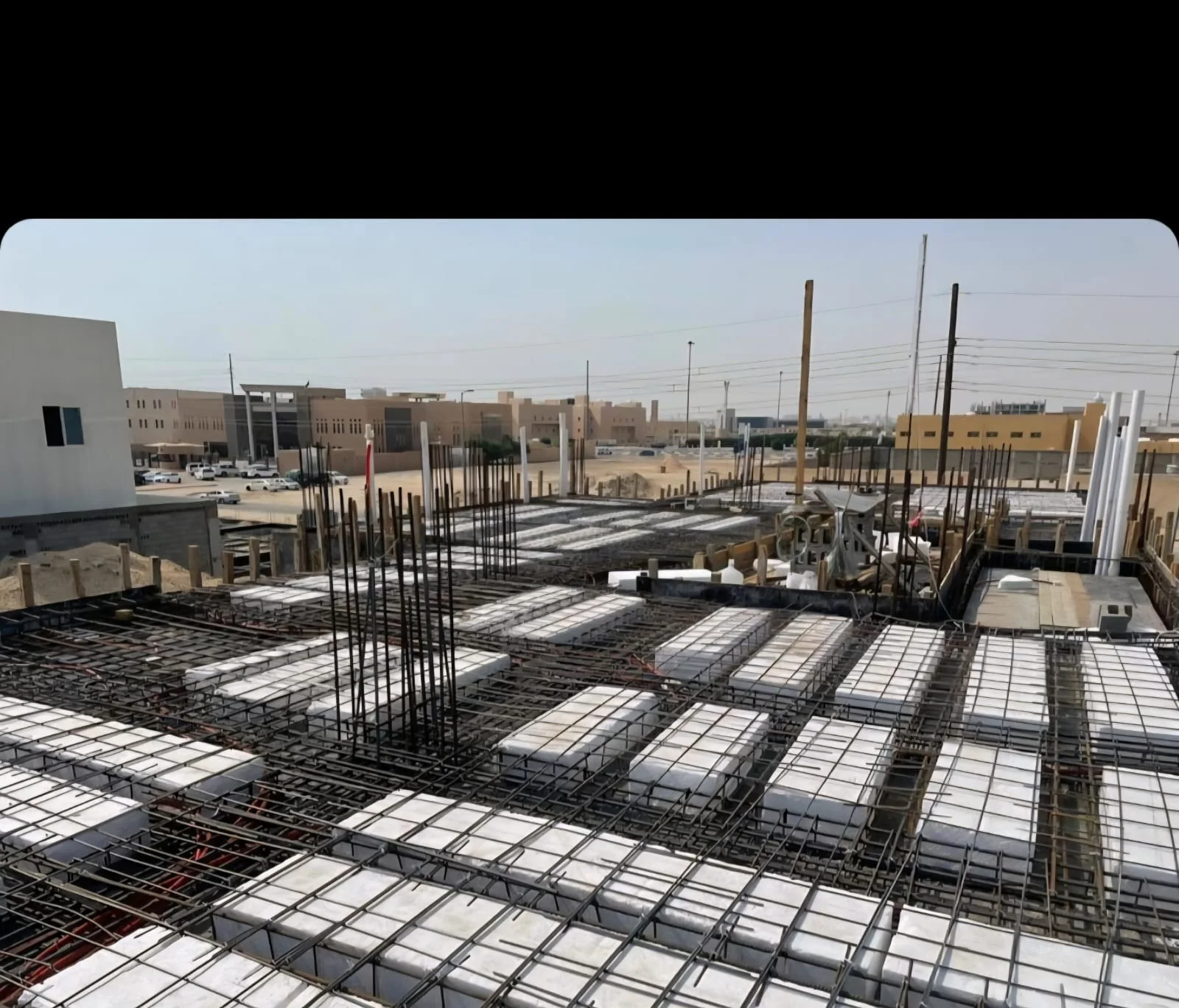 صب خرسانة جدة - مرحلة تنفيذ